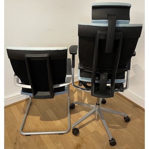 Itoki Spina; Two contemporary 21st century Japanese executive swivel ...