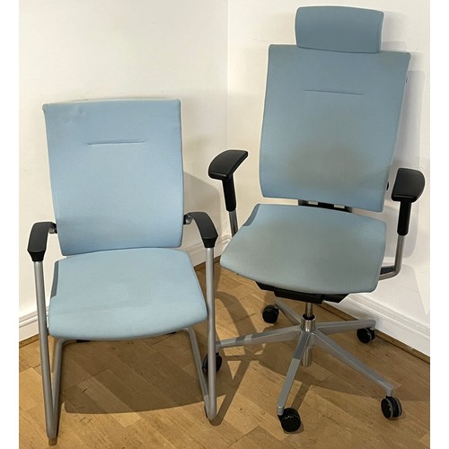 Itoki Spina; Two contemporary 21st century Japanese executive swivel ...
