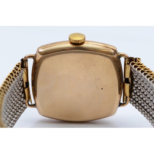 224 - Rolex, a 9ct gold manual wind cushion shape gentleman's wristwatch, Glasgow import 1929, the unsigne... 
