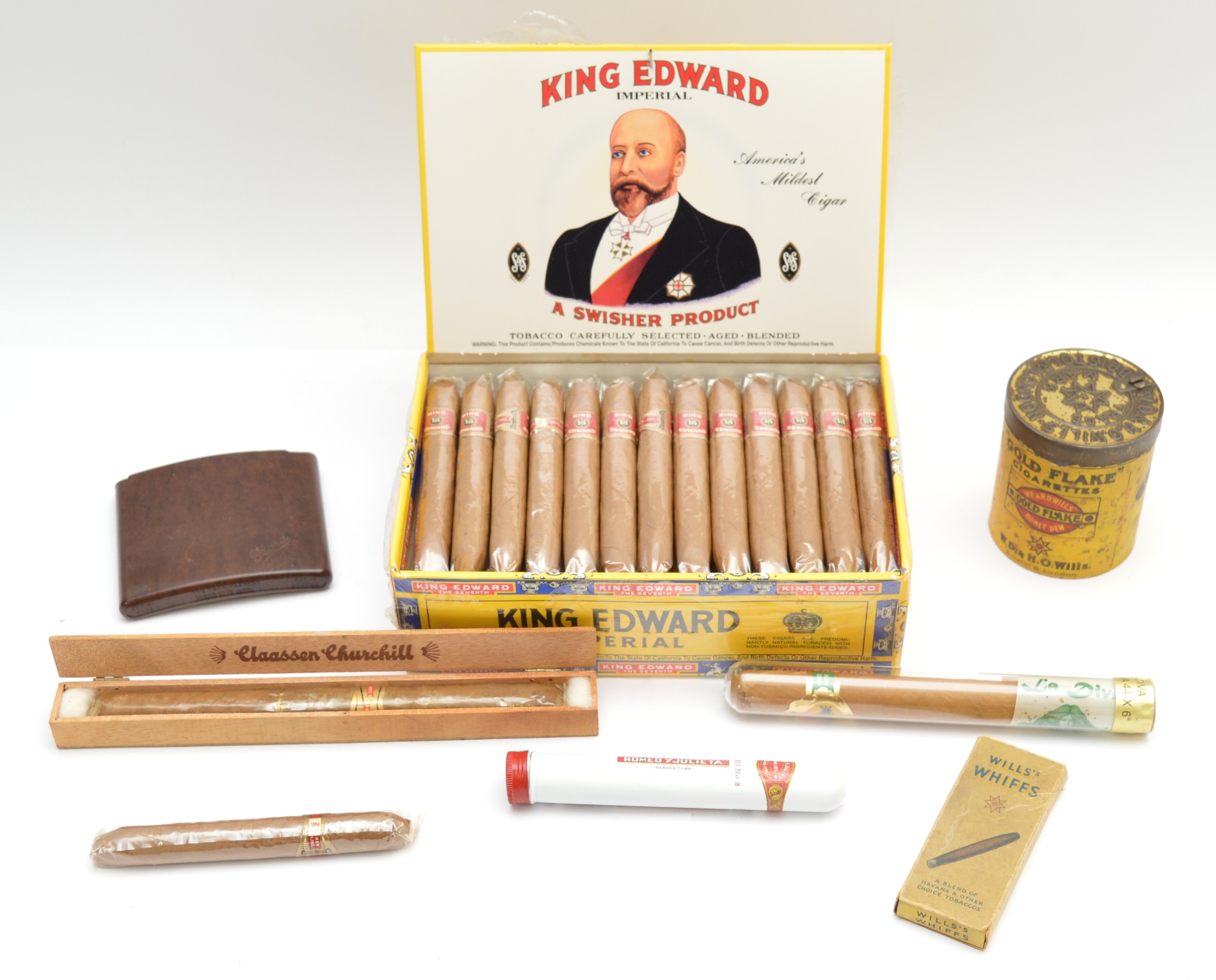 King Edward VII Imperial Cigars; a complete set of fifty cigars ...