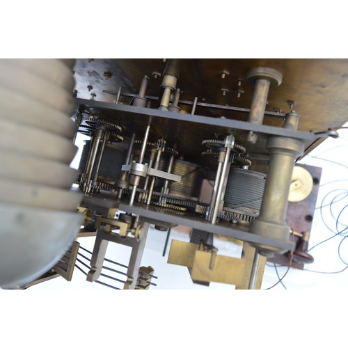 424 - Maples & Co., London, a fine late 19th century satinwood three train musical longcase clock, the 12