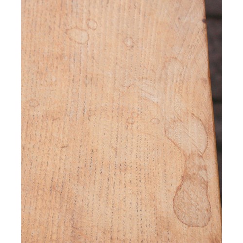 'Rabbitman' Peter Heap, Wetwang; an oak dining table, the pegged ...
