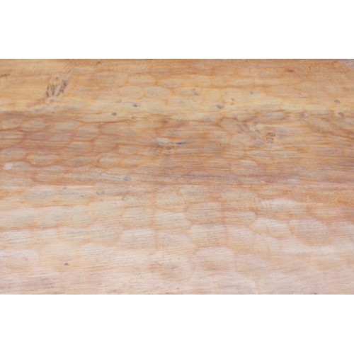 'Rabbitman' Peter Heap, Wetwang; an oak dining table, the pegged ...