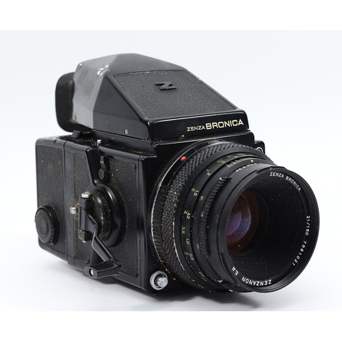A Zenza Bronica ETRS Camera, with a Zenza Bronica 75mm lens. Untested. (1)