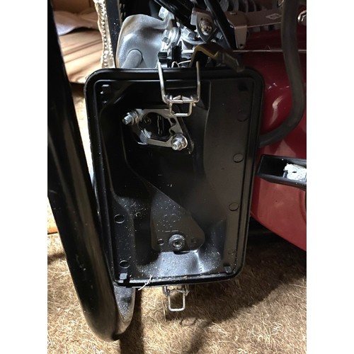 10 - A Bohmer AG 6500W generator with 8HP engine, 12V and 230V output, together with a gas pipe and regul... 