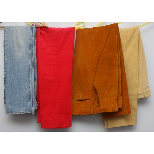 Menswear Pakeman Catto & Carter corduroy trousers, button front