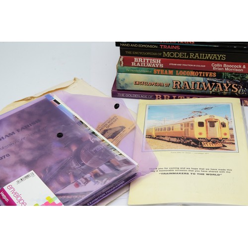 15 - Railway; 11 railway related books, to include, Boocock, C, Morrison, B, British Railways Steam and T... 