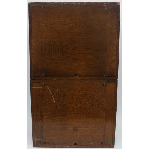 16 - A Southern Railway train control panel/ cabinet for either coloured signal lights or rail points (co... 