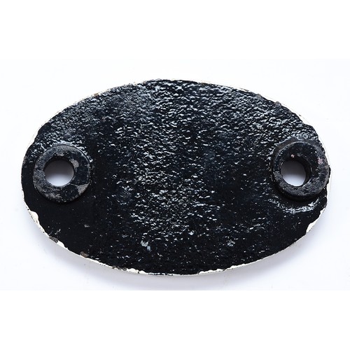 48 - A cast-iron shed plate- 14A Cricklewood (London),  closed 1964, 12 x 18cm.

In 1950, the shed had an... 