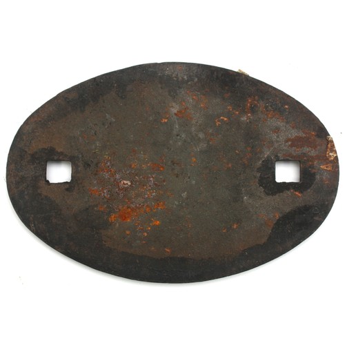 57 - A cast iron wagon builders plate- Head Wrightson & Co Ltd, Thornaby-on-Tees, 1946, 23cm x 15.