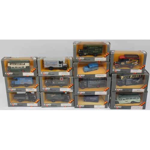 Corgi Toys; A collection of thirteen boxed Corgi 'Classics' diecast ...