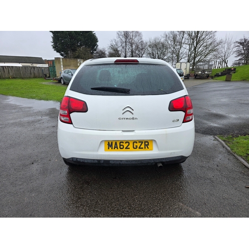 2 - 2012 Citroen C3 VTR+, 1360cc, five door, petrol. Registration number MA62 GZR. NOTE This vehicle has... 