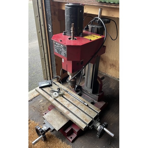 5 - Micro Mill - A compact bench mounting milling machine, model Super X1, 240V single phase, fitted wit... 