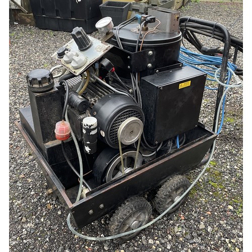 9 - A Wesley Nova hot and cold industrial pressure washer, model no. EHM 1012, electric, diesel heater, ... 