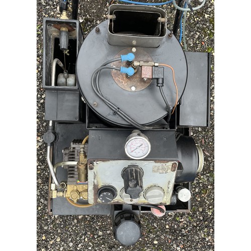 9 - A Wesley Nova hot and cold industrial pressure washer, model no. EHM 1012, electric, diesel heater, ... 