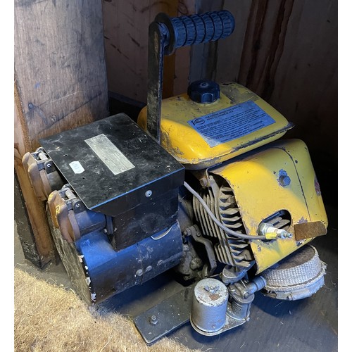10 - Two petrol generators, to include, a 9A 110V single-phase with Villiers engine and a NuPower single-... 