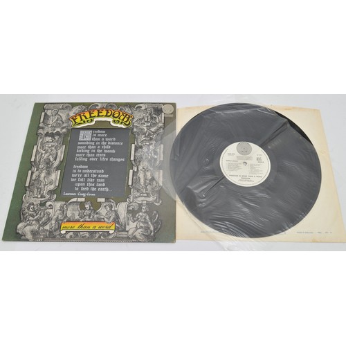 42 - Freedom, Freedom is more than a word LP, Vertigo swirl label, 6360 072, non vertigo swirl inner, gat... 