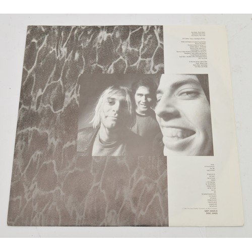58 - Nirvana 1991 original EU pressing Nevermind LP, Geffen Records GEF 24425, with upside down monkey im... 