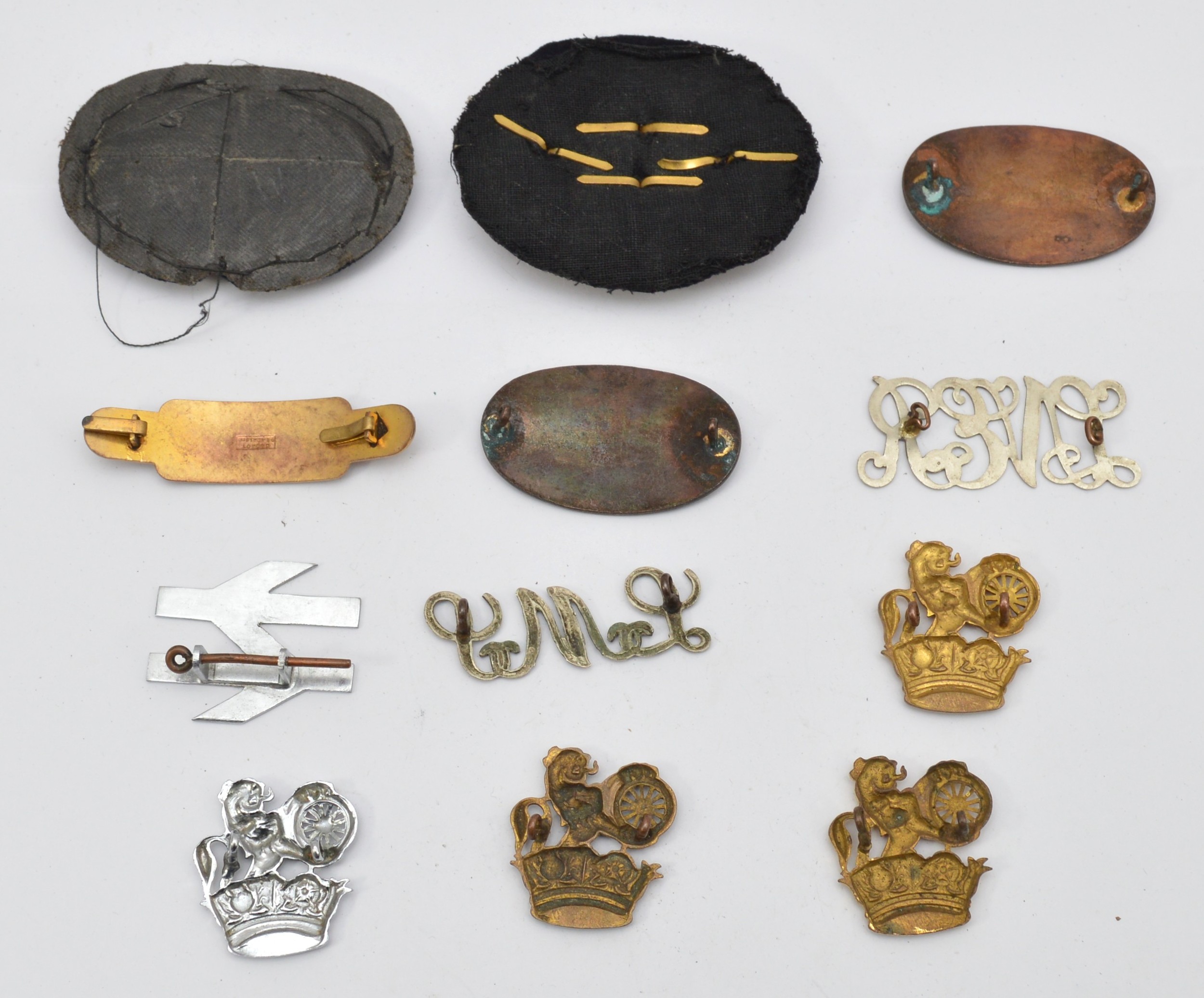 Twelve railway cap badges, to include, Great Central, LNER, and LSWR.