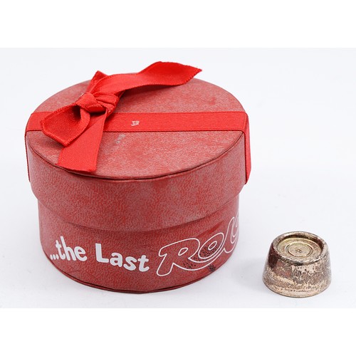 224 - 'The Last Rolo' A 925 silver gilt Rolo trinket in a presentation box, Sheffield 2004, 18gm.