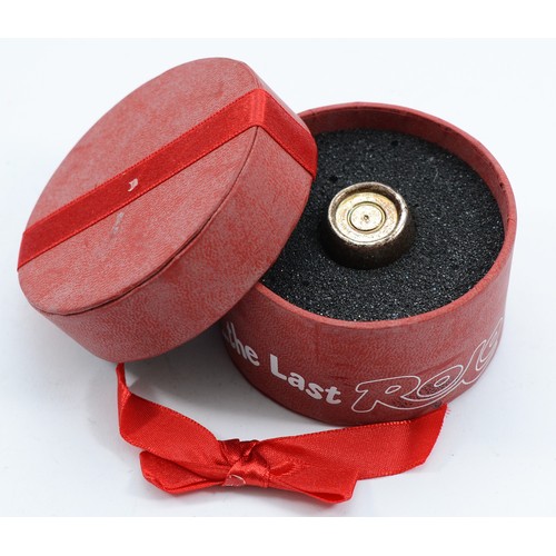 224 - 'The Last Rolo' A 925 silver gilt Rolo trinket in a presentation box, Sheffield 2004, 18gm.