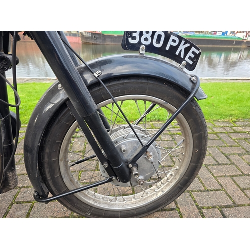 294 - 1961 Velocette MSS 499cc. Registration number 380 PKE. Frame number RS 116805. Engine number MSS 129... 