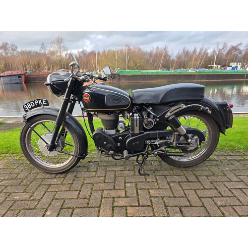 294 - 1961 Velocette MSS 499cc. Registration number 380 PKE. Frame number RS 116805. Engine number MSS 129... 