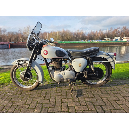 295 - 1958 BSA B33, 499cc. Registration number 550 UYG (non transferrable). Frame number FB31 1532. Engine... 