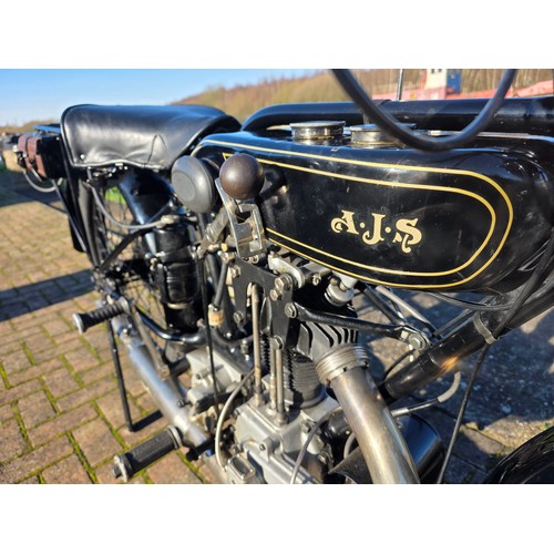 321 - 1927 AJS H7 Big Port 350cc. Registration number DS 1300 (Transferrable). Frame number H7 5159. Engin... 