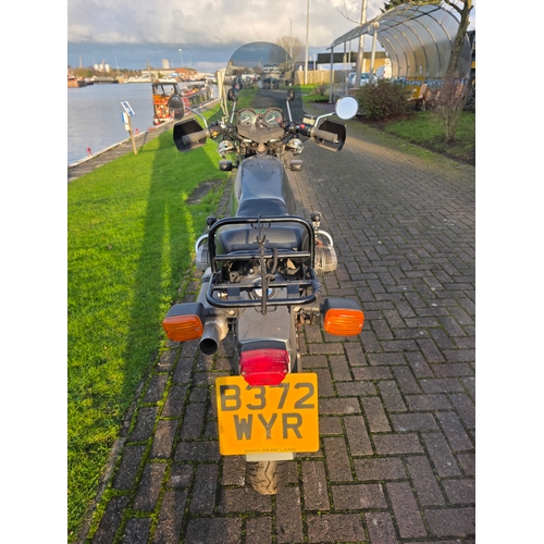 308 - 1984 BMW R80ST, 798cc. Registration number B372 WYR. Frame number 6057611. Engine number 6057611.
So... 