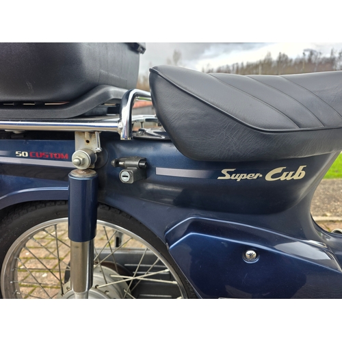 323 - 2008 Honda C50 Super Cub, 50cc. Registration number YH08 MJP. Frame number AA01-1708537. Engine numb... 