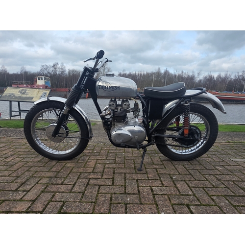 296 - c.1969 Triumph TR25W green lane, 350cc, project. Registration number not registered. Frame number TR... 