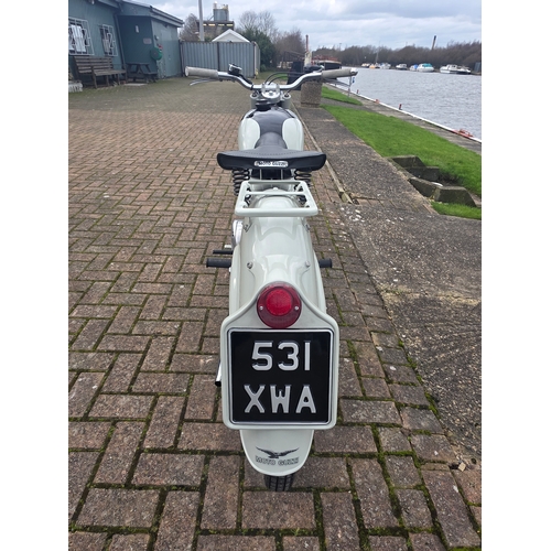326 - 1954 Moto Guzzi Zigolo, 98cc. Registration number 531 XWA, Frame number 24120949. Engine number ZSP4... 