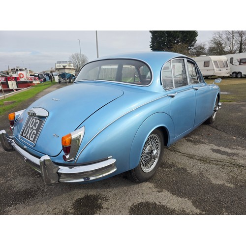 258 - 1961 Jaguar MkII 2.4, 2483cc. Registration number 103 UXG (non transferrable). Chassis number 108523... 