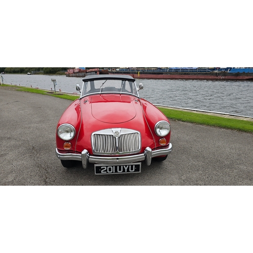 261 - 1961 MGA 1600 Mk I LHD, 1588cc. Registration number 201 UYU. Chassis Number G-HNL 95461. Engine numb... 
