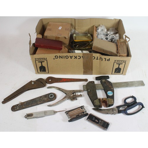 3 Boxes of mixed tools to include measuring and marking equipment ...