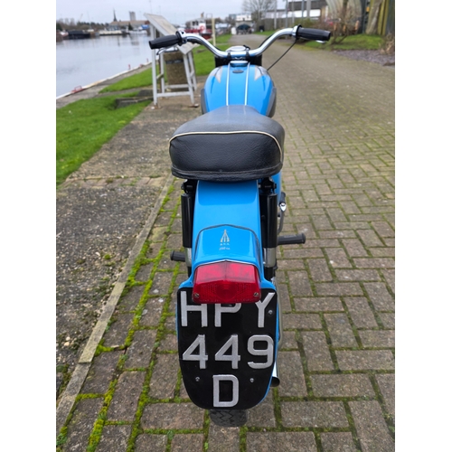 327 - 1966 BSA C15G, 250cc. Registration number HPY 449D. Frame number C15G 771. Engine number C15G 771.
S... 