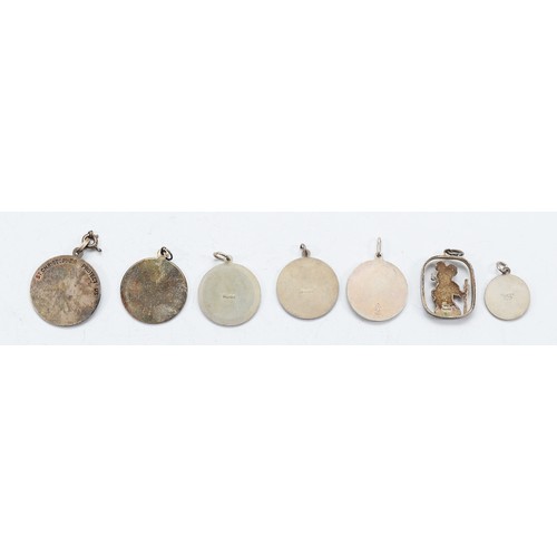 93 - Georg Jensen, a silver St Christopher pendant, a silver St Christopher pendant, Birmingham 1974, and... 
