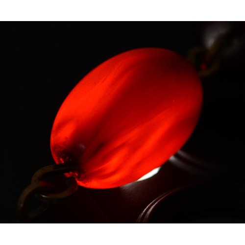 100 - A cherry Bakelite beaded necklace, largest bead 20mm, 46cm, 19g