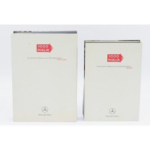 25 - Mercedes Benz, 1000 Miglia, produced to celebrate the 1952 and 1955 races (4 x 300 SL/SLR cars 5cm),... 