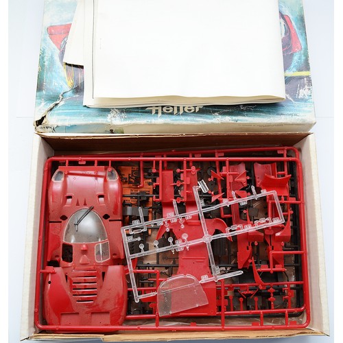 26 - Heller, Ferrari 512s, ref 734, scale 1:24, appears complete although the tub and engine cover, winds... 