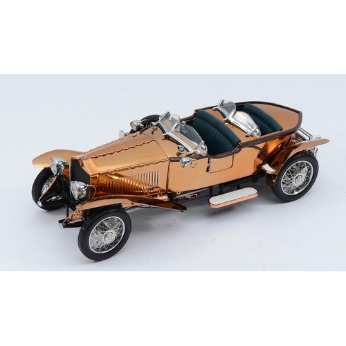 35 - Franklin Mint model 1921 Rolls Royce Silver Ghost boattail, in copper, 1:24 scale.