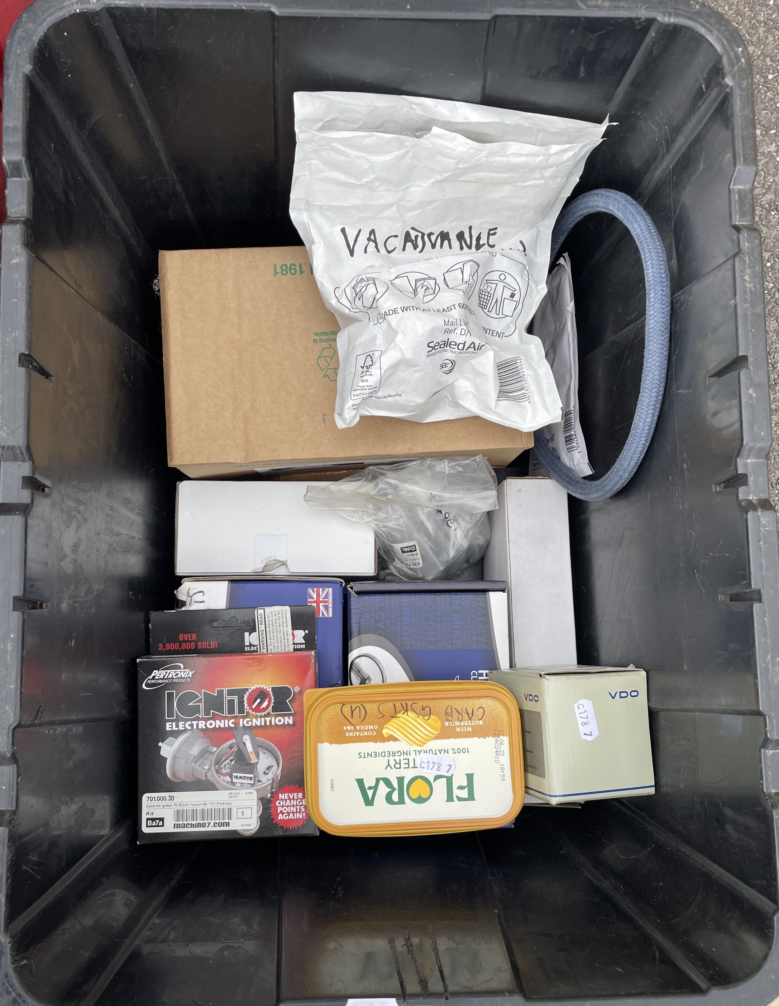 A collection of VW motor vehicle spares to include, two torsion bars ...