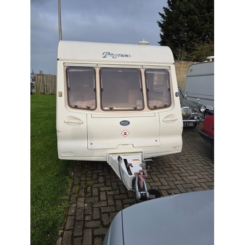 282 - c.early 2000's Bailey Pageant Monarch 2 berth caravan, to the rear of the caravan is the spacious wa... 