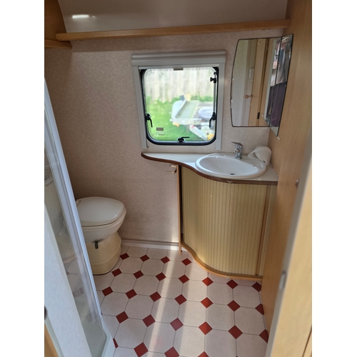 282 - c.early 2000's Bailey Pageant Monarch 2 berth caravan, to the rear of the caravan is the spacious wa... 