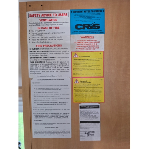 282 - c.early 2000's Bailey Pageant Monarch 2 berth caravan, to the rear of the caravan is the spacious wa... 