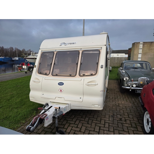 282 - c.early 2000's Bailey Pageant Monarch 2 berth caravan, to the rear of the caravan is the spacious wa... 