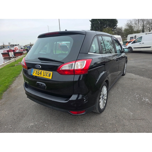 266 - 2014 Ford Grand C-Max Titanium TDCi 115 7 seater, 1560cc diesel. Registration number FX64 UXW. VIN N... 