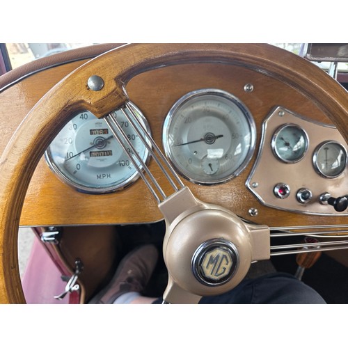 252 - 1952 MG TD, 1250cc. Registration number PXS 872. Chassis number TD/6712. Body Type 22381 Body number... 