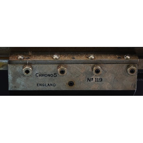 5 - A Chronos clockmakers wheel cutting machine No.119, powered by a General Electric Power Grip motor, ... 